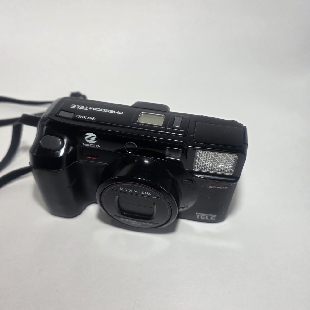 Minolta Freedom Tele 35mm Film Camera – 38–80mm Lens – Untested – As-Is